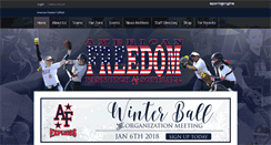 Desktop Screenshot of americanfreedomsoftball.com